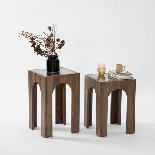 Seine 2 - Transparent, Walnut Transparent
Walnut Coffee Table Set slika 1