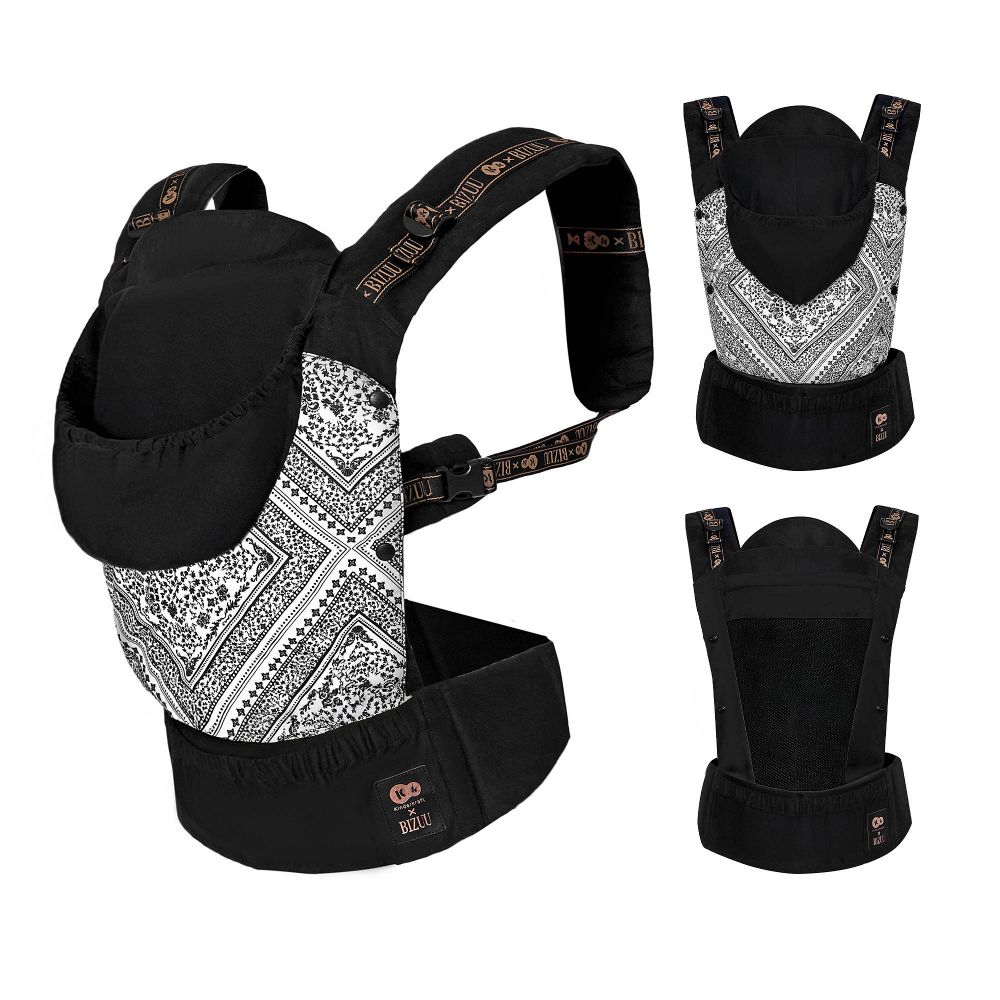 Kinderkraft Ergonomska nosiljka za bebu Huggy Bizuu, Lunar Black slika 4