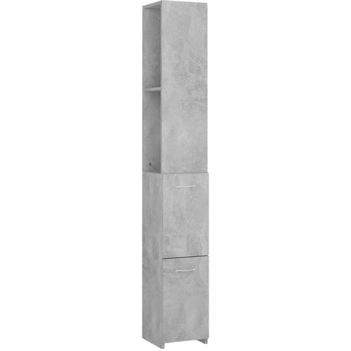 Kupaonski ormarić siva boja betona 25 x 25 x 170 cm od iverice slika 2