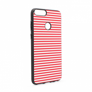 Maska Luo Stripes za Huawei P smart/Enjoy 7S crvena