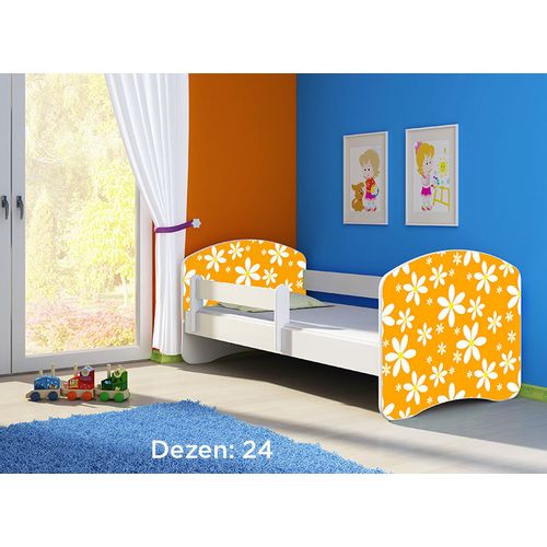 Deciji krevet ACMA II 180x80 + dusek 6 cm WHITE24 slika 1