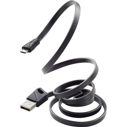 Renkforce USB kabel USB 2.0 USB-A utikač, USB-Micro-B utikač 1.00 m crna  RF-3376010 slika 1