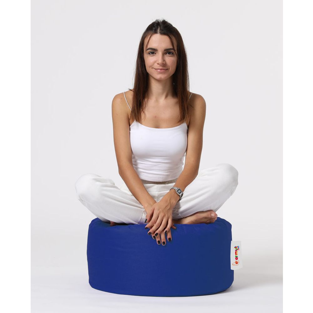 Plavi Okrugli Pouf - Vrtne Pufne slika 5