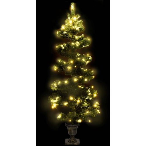 Spiralno božićno drvce s posudom LED zeleno 120 cm PVC slika 3