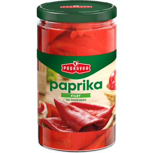 Podravka crvena paprika filet staklenka 660 g 