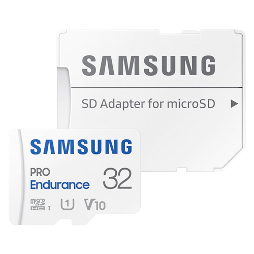 Samsung MB-MJ32KA/EU MicroSD 32GB, PRO Endurance, SDHC, UHS-I (SDR014) U1 V10 Class10, Read up to 100MB/s, Write up to 30MB/s, w/SD adapter slika 1