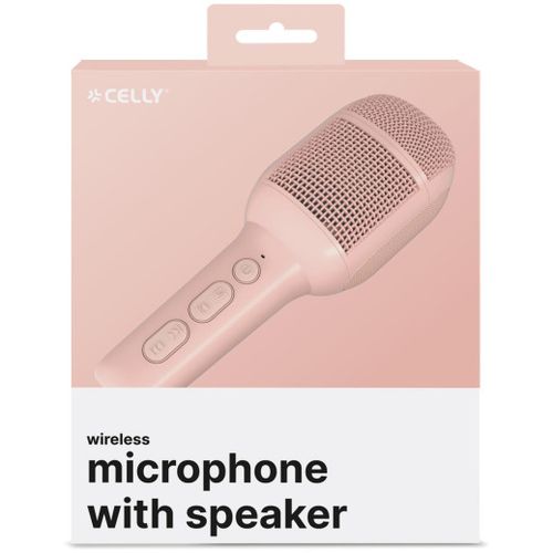 CELLY KIDSFESTIVAL2 karaoke mikrofon sa zvučnikom u PINK boji slika 3