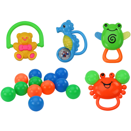 Podloga za igranje za bebe 3u1 kornjača + 12 šarenih loptica slika 5