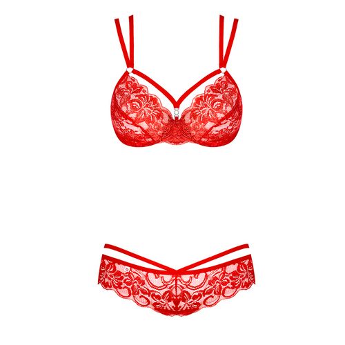 Sexy set 2-delni 860-SET-3 crvene boje - L/XL slika 3