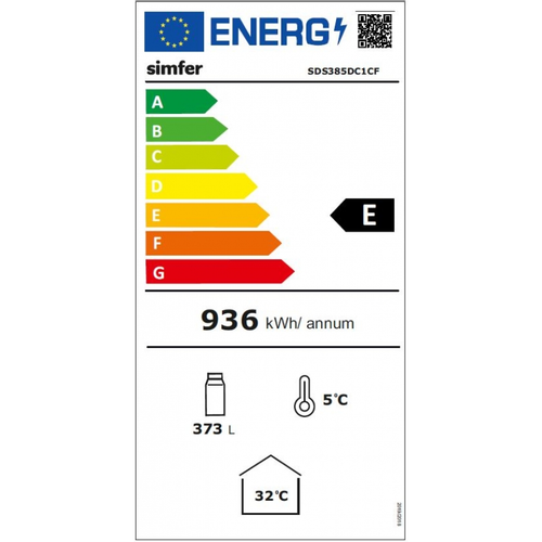 Simfer komercijalni hladnjak SDS 385 DC 1 CF slika 2