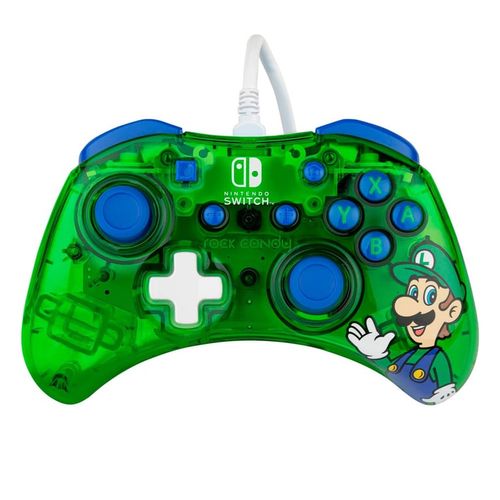 Nintendo Switch Wired Controller Rock Candy Mini Luigi slika 1