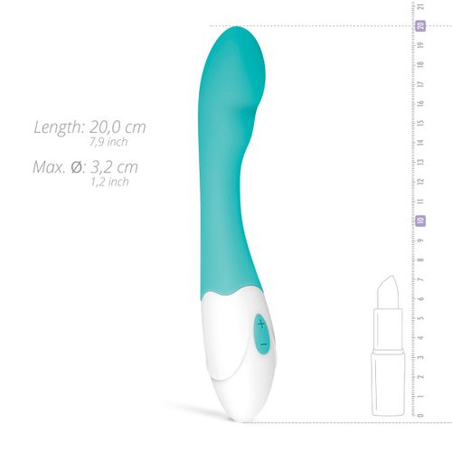 Vibrator G-točke Tate, tirkizan slika 8