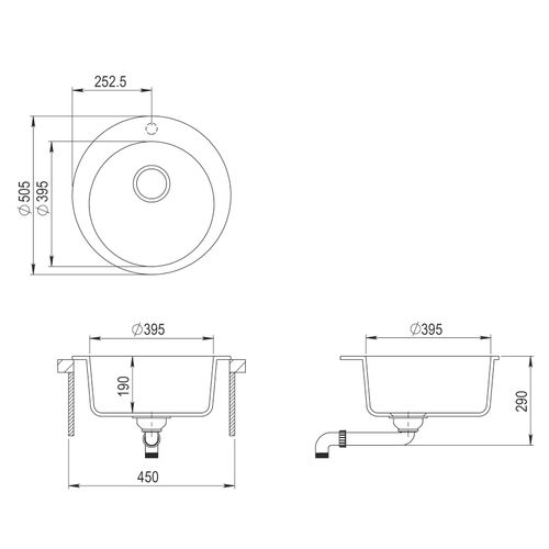 Sudoper Helika CLARUS SR100-W Alumetallic slika 2