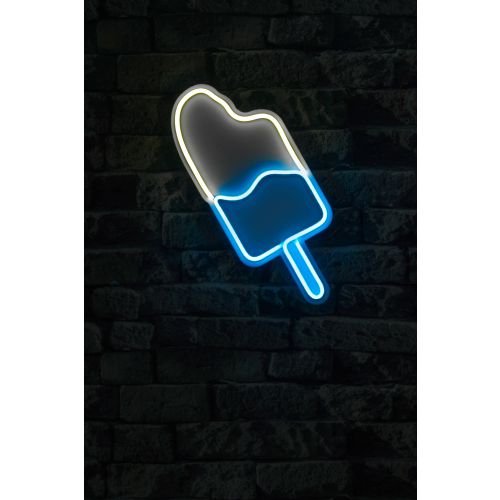 Wallity Ukrasna plastična LED rasvjeta, Ice Cream - Blue slika 2