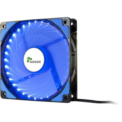 InterTech Fan Argus L-12025 BL, 120mm LED, Blue slika 1