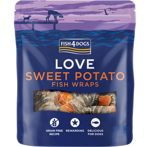 Fish4Dogs Love Sweet potato Fish Wraps 100 g