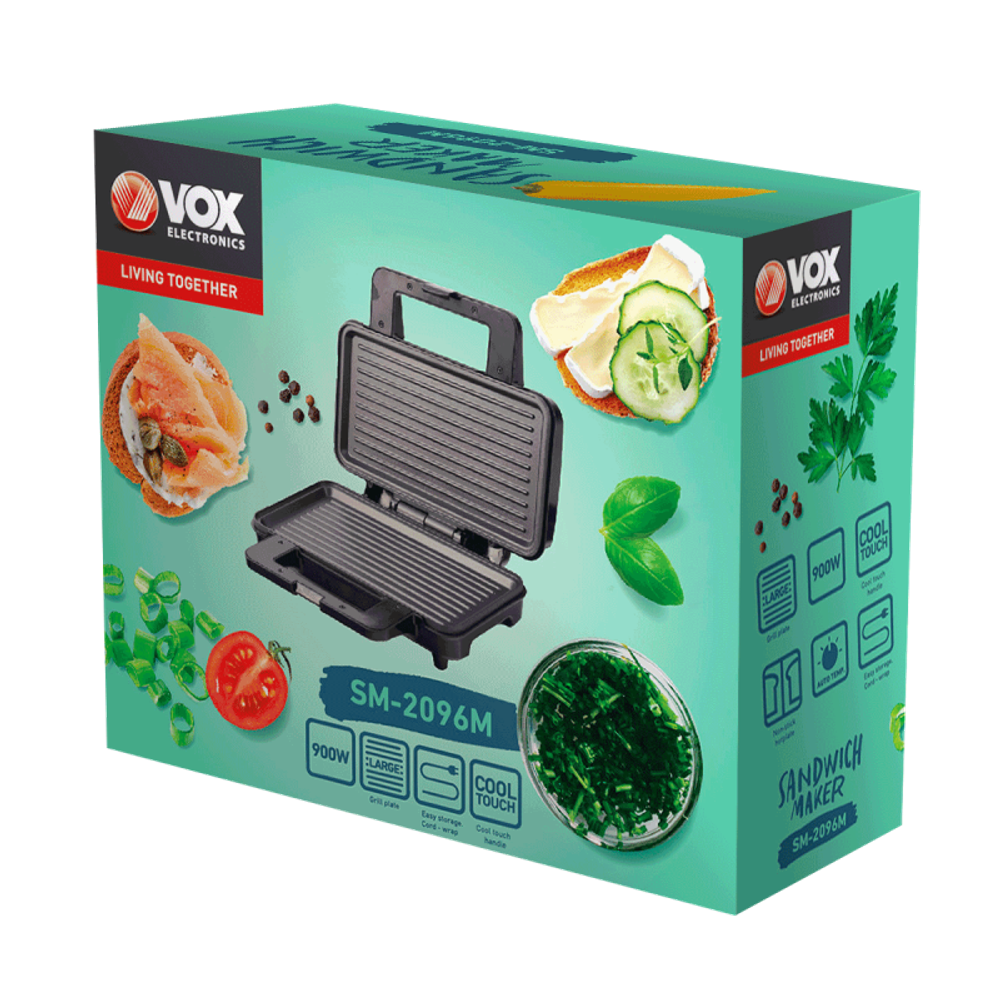 VOX Aparat za sendviče SM 2096 M / 900 W slika 3