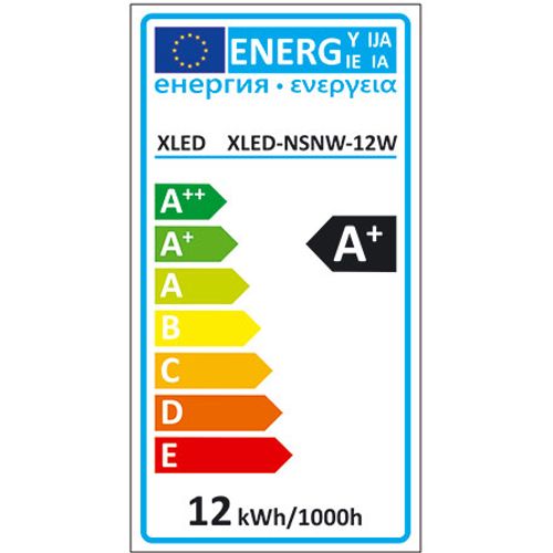 XLED NSNW-12W Nadgradni četvrtasti LED panel 4000K,900Lm,140.5x140.5mm slika 2