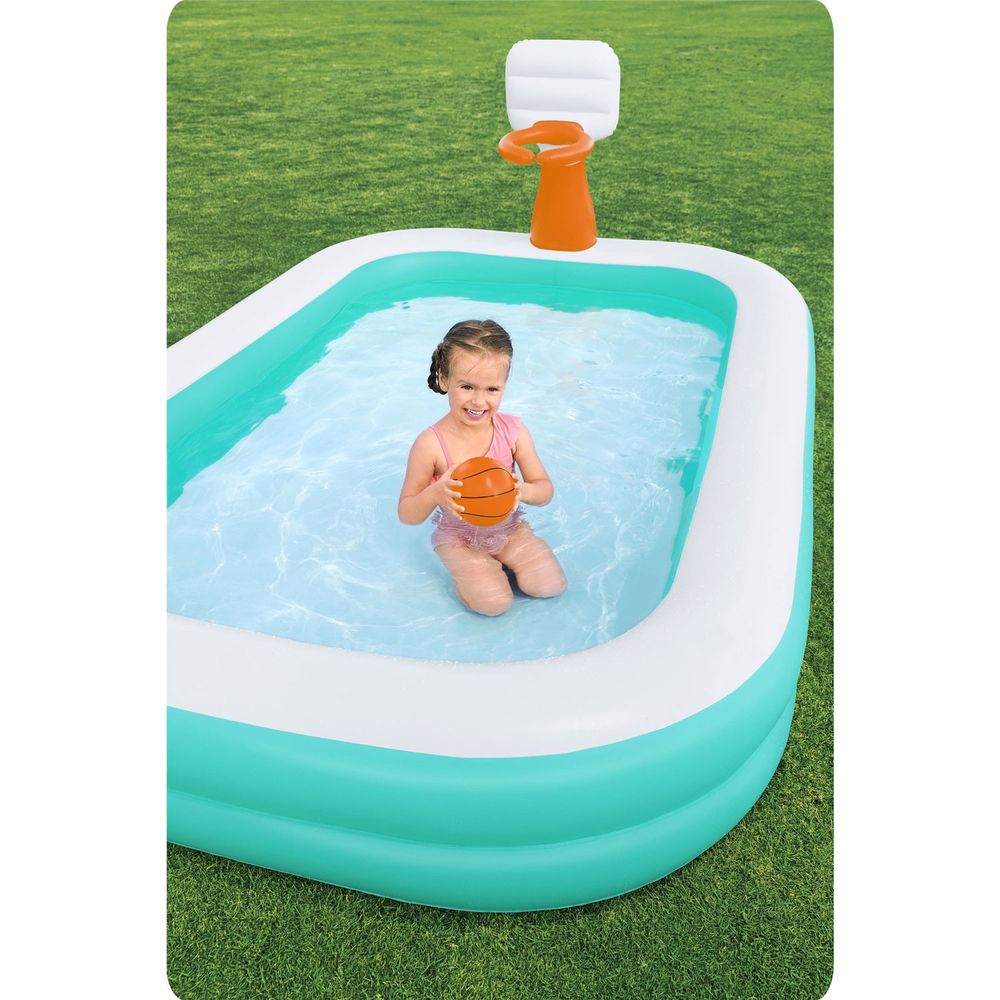 Dunk'n splash bazen na napuhavanje 251 x 168 x 102 cm bestway 54445 slika 6