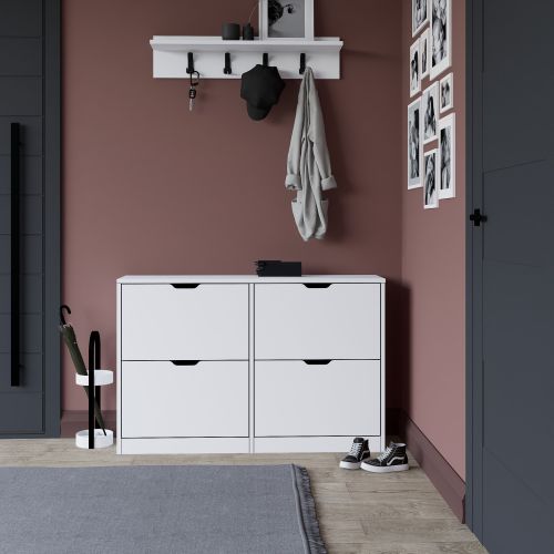 Duru 1600-50 Matte White Shoe Cabinet slika 1