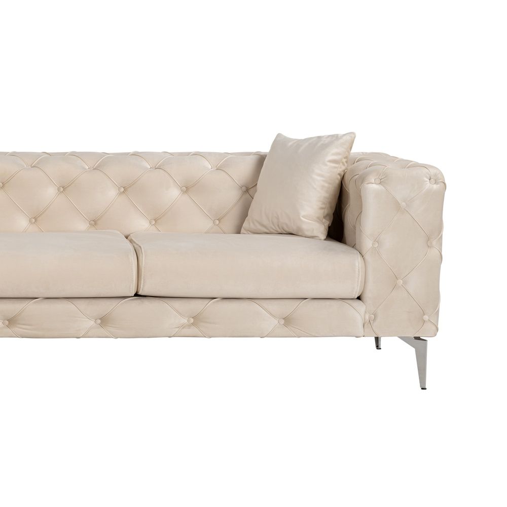 Como Eco Left - Bež Ugaona Sofa slika 8