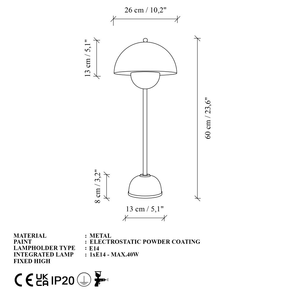 Stolna Lampa Eylul - 15681 - E - L boja: Kesten slika 7