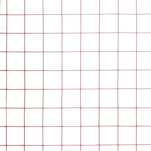 Žičana mreža od čelika s PVC oblogom za kokoši 10 x 0,5 m crvena slika 3