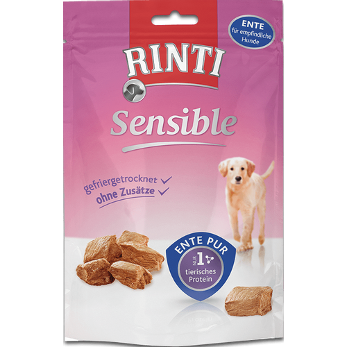 RINTI SENSIBLE PUR ENTE, poslastice za osjetljive pse s probavnim tegobama, od pačetine, 120 g  slika 1