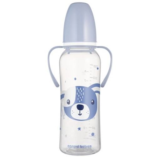 Canpol Babies Flašica Cute Animals Sa Ručkama 250Ml (11/845) - Blue slika 1