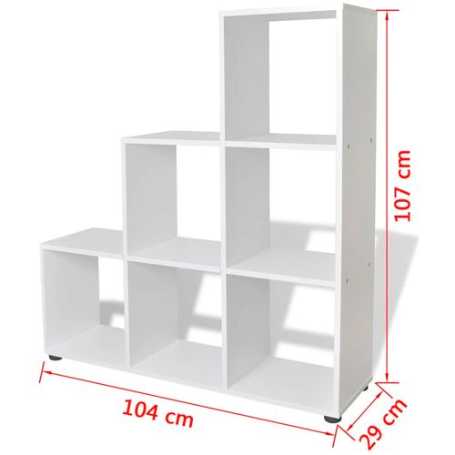 242552 Staircase Bookcase/Display Shelf 107 cm White slika 20