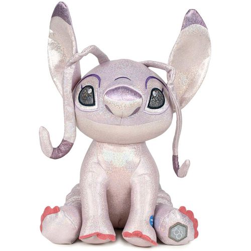 Disney 100th Anniversary Stitch Angel Glitter plišanac 28cm slika 1