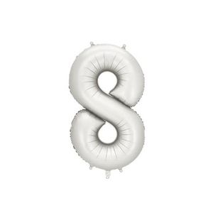 FB1S-8-018 Folijski balon 8 - 86 cm, Srebrni
