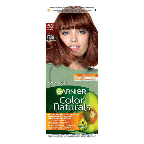 Garnier Color Naturals 4.5 boja za kosu mahagoni slika 1