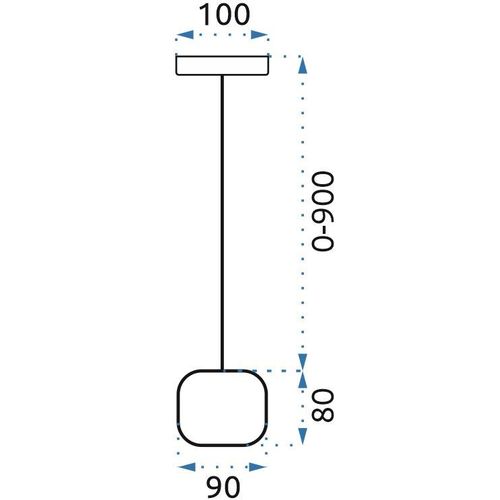 TOOLIGHT Stropna viseća svjetiljka Loft crna APP591-1CP slika 10