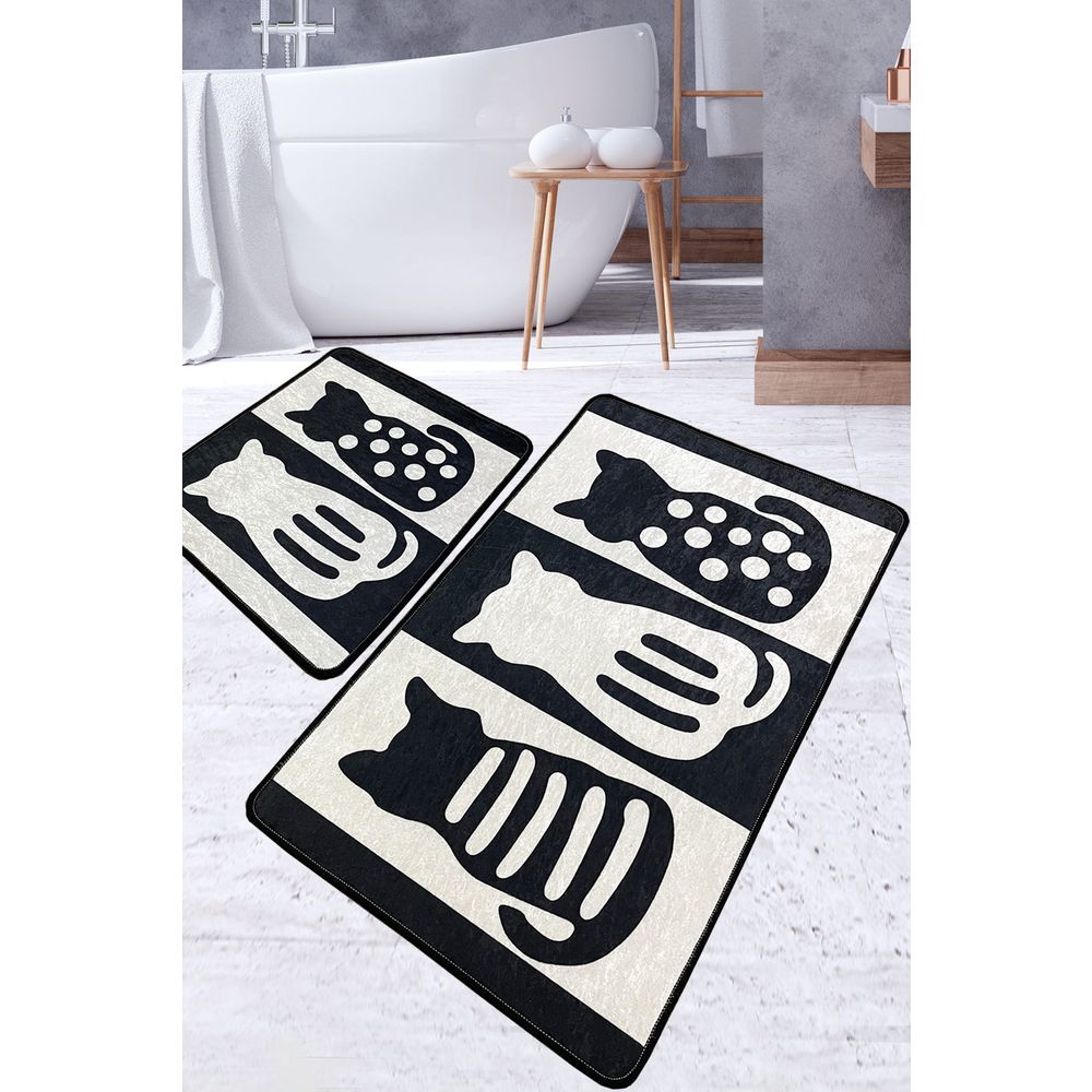 Set Kupatilskih Prostirki Meo Multicolor (2 Komada) slika 1