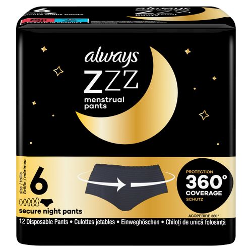 Always ZZZ menstrualne gaćice, veličina S/M, 12 komada slika 1