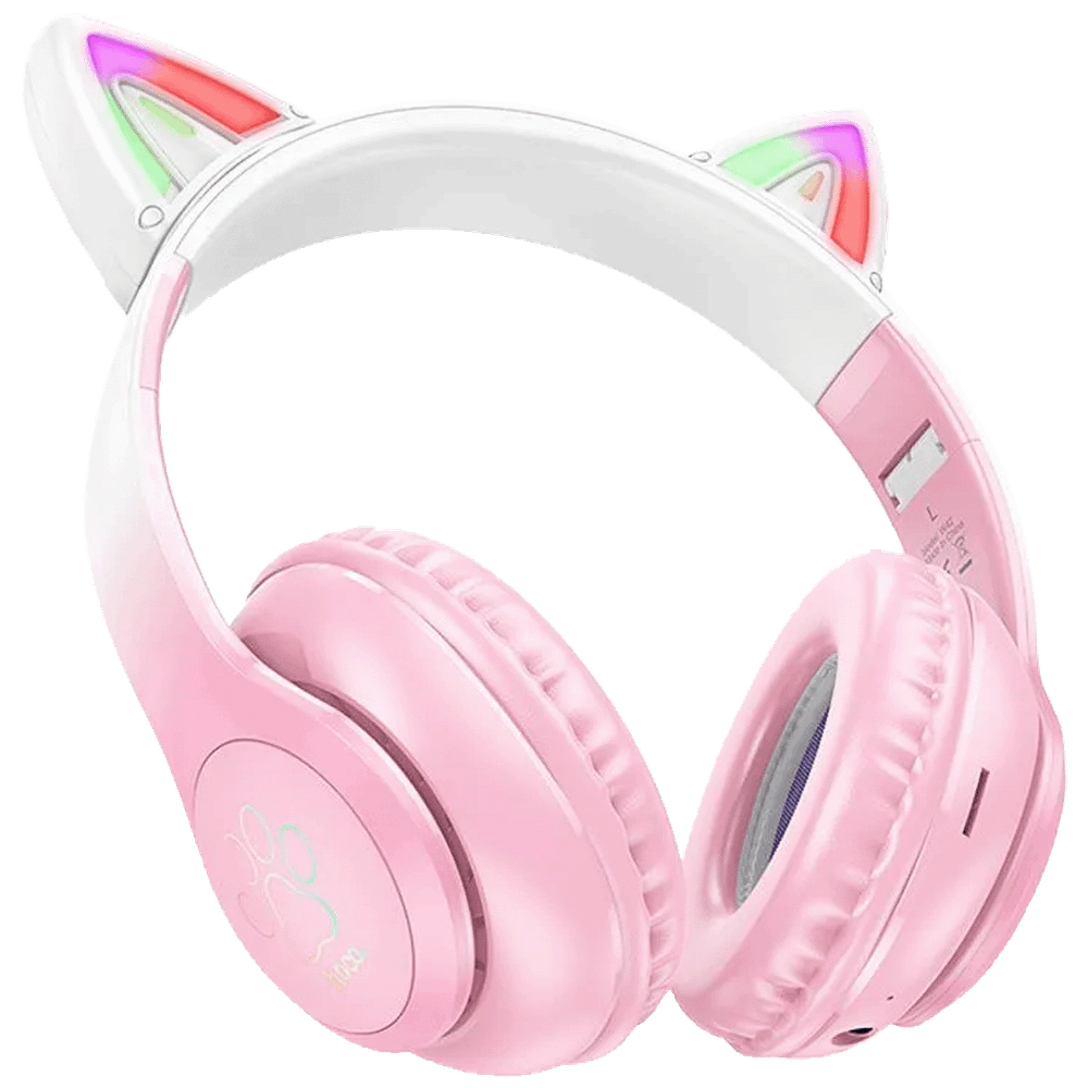hoco. Slušalice bežične sa mikrofonom, Bluetooth - W42 Cat Ears, Cherry Blossom slika 2