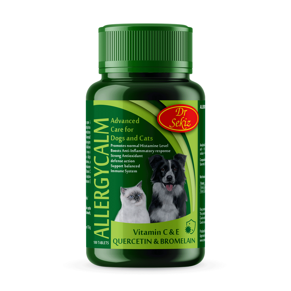 Dr Sekiz Allergycalm vitamini za pse i mačke 100 tableta slika 1