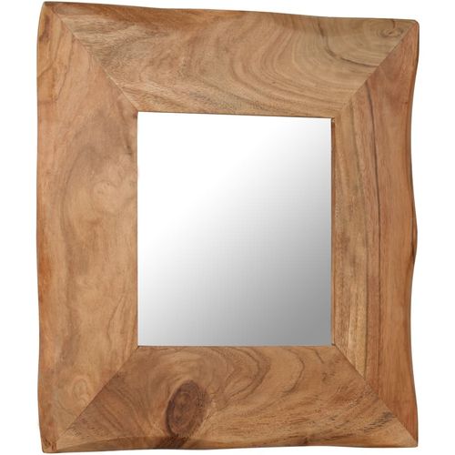 Kozmetičko ogledalo od masivnog bagremovog drva 50 x 50 cm slika 49