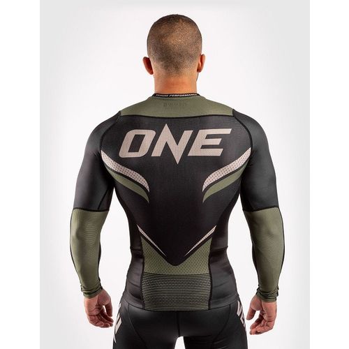 Venum ONE FC Impact Rashguard DR Crno/Khaki XXL slika 2