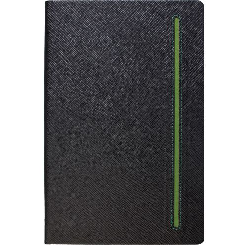 Notes TEXTURE BLACK A5 14x21 crno-zeleni 991.014.50 slika 1