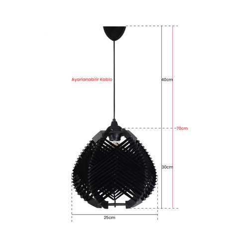 YL239 Black Chandelier slika 3