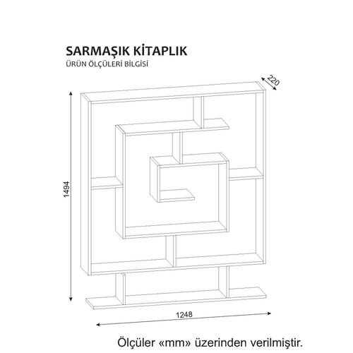 Sarmaşık - Bela Bela Polica za knjige slika 4