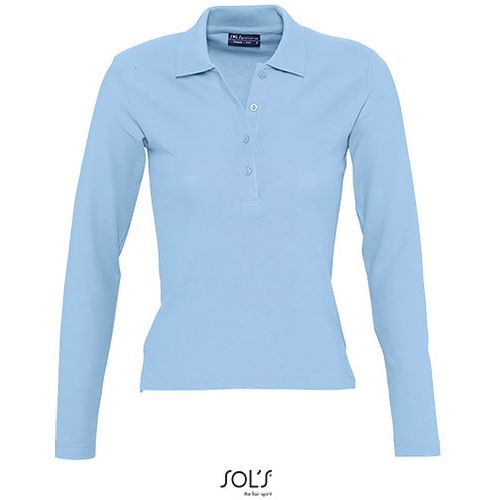 PODIUM ženska polo majica sa dugim rukavima - Sky blue, S  slika 5