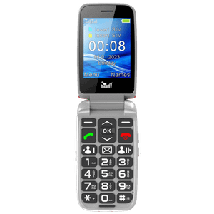 MeanIT Telefon mobilni, 2.8" ekran, Dual SIM, SOS tipka - SENIOR FLIP MAX Red