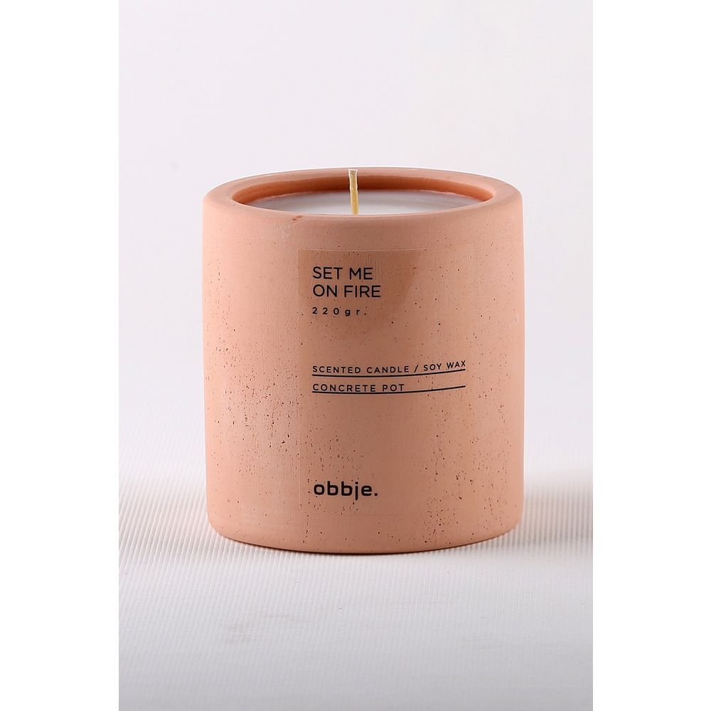 Candle Set Me On Fire Verti Pink slika 1