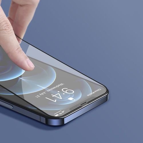 Baseus 2x 0,3 mm kaljeno staklo Anti-blue Light s okvirom iPhone 12 Pro Max slika 2