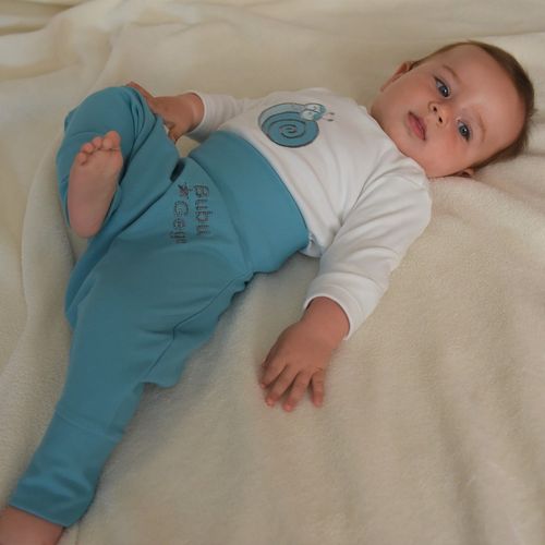 Bubu Gege plave hlačice za bebe slika 3