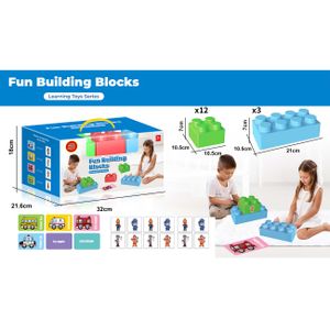 Jumbo kocke za slaganje Fun Building Blocks
