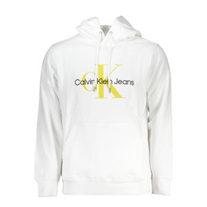 CALVIN KLEIN MEN'S WHITE ZIPLESS SWEATSHIRT